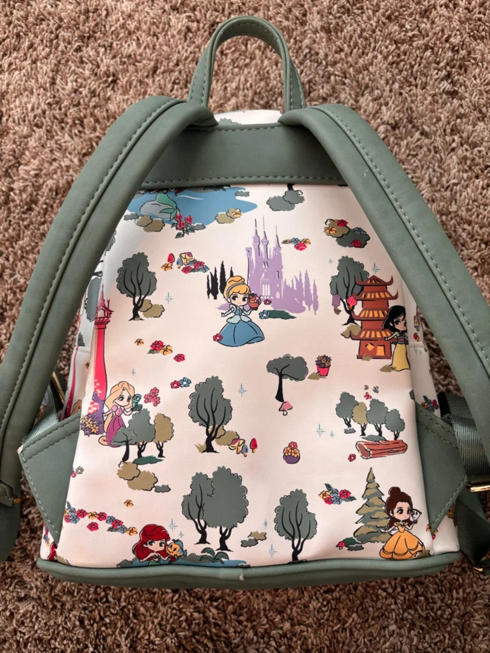 Disney x Loungefly Princess Mini Backpack ā Fairytale Forest Print - Picture 7 of 12